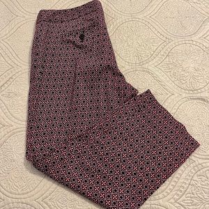 Laundry navy and magenta pants